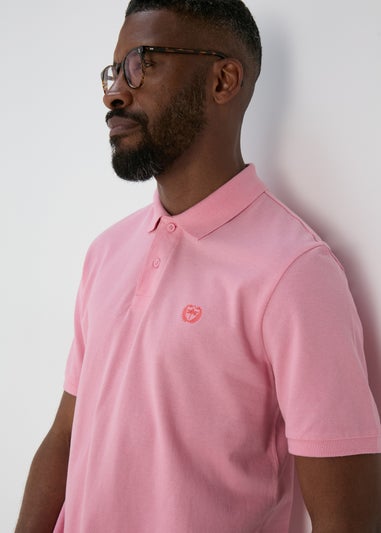 Pink Solid Polo Shirt Matalan