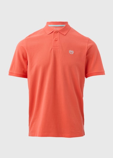 Coral Solid Polo Shirt