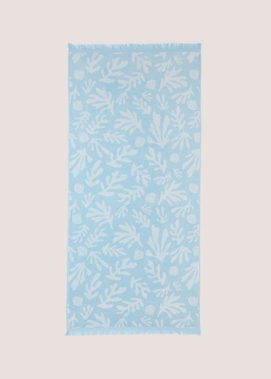 Blue Reef Jacquard Beach Towel (80cm x 160cm)