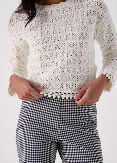 Ivory Pretty Stitch Jumper