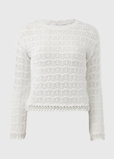 Ivory Pretty Stitch Jumper