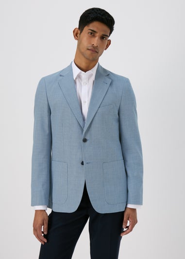 Taylor & Wright Blue Textured Blazer