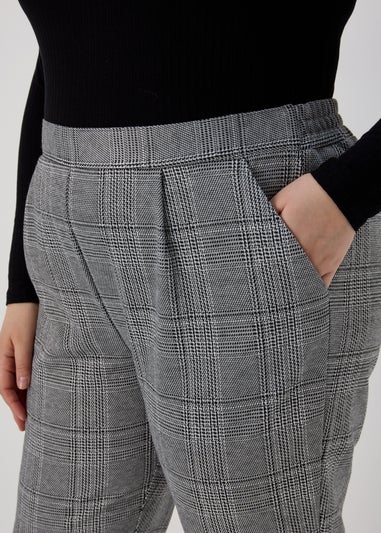 Grey Check Trousers