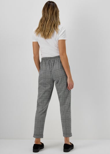Buy STOP Grey Women's Checked Trousers | Shoppers Stop