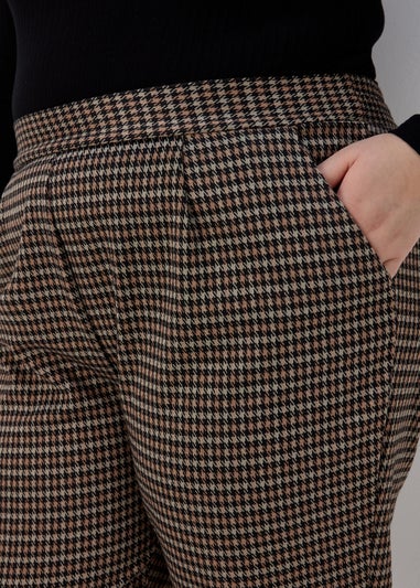 Brown Mini Check Trousers