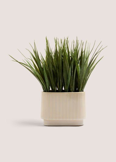 Grass Ribbed Pot (35cm x 35cm x 20cm)