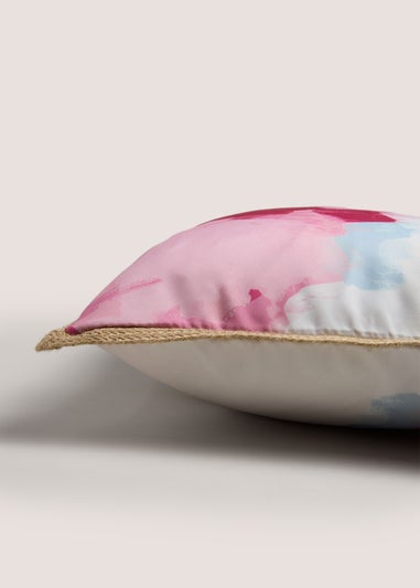 Outdoor Multicolour Sea Splatter Cushion (43cm x 43cm)