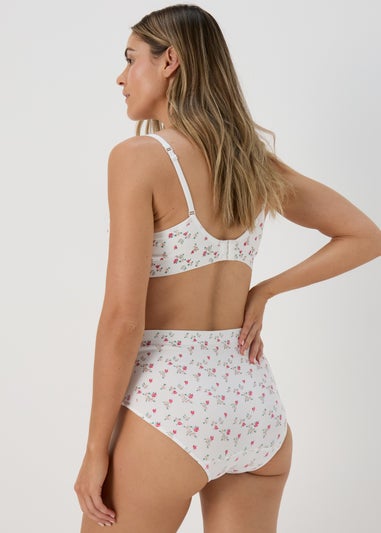 3 Pack Pink Daisy Print Full Knickers