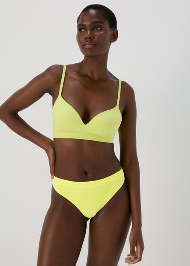 3 Pack Lime White & Navy Brazilian Knickers