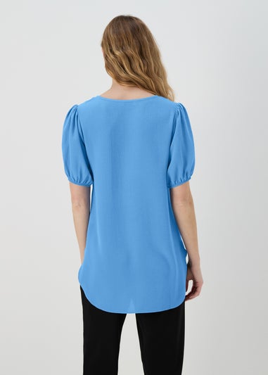 Blue Solid Box Top