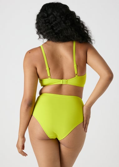 Lime High Waisted Shapewear Bikini Bottoms