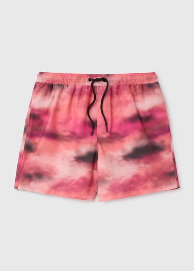 Red Ombre  Swim Shorts