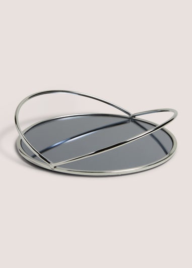 Black Mirrored Tray (29.5cm x 29.5cm x 5.6cm)