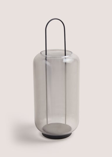 Hurricane XL Chrome Lantern (50cmx20cmx20cm)