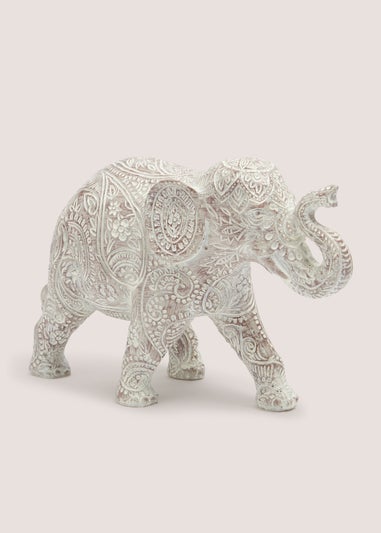 Grey Elephant Ornament (61cm x 28cm x 45cm)