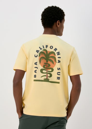 Yellow Mexico Snake Print T-Shirt