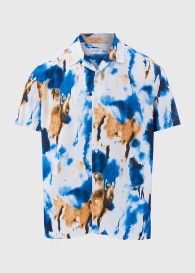 Multicolour Marble Abstract Print Shirt