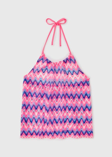 Pink Tie Dye Beach Top