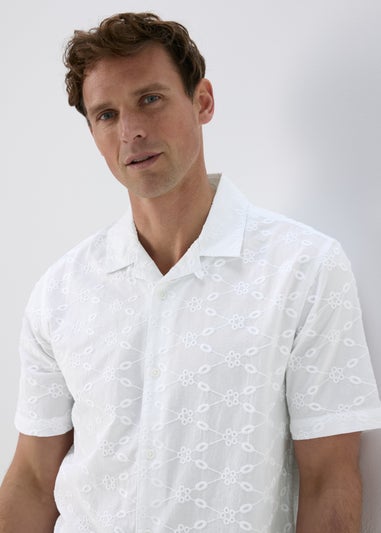 White Broderie Anglaise Shirt