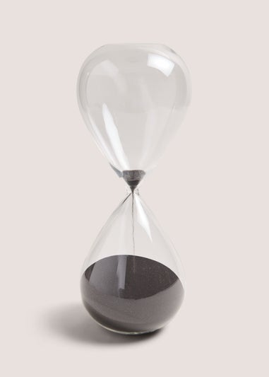 Black XL Sand Timer (37cm x 13cm x 13cm)