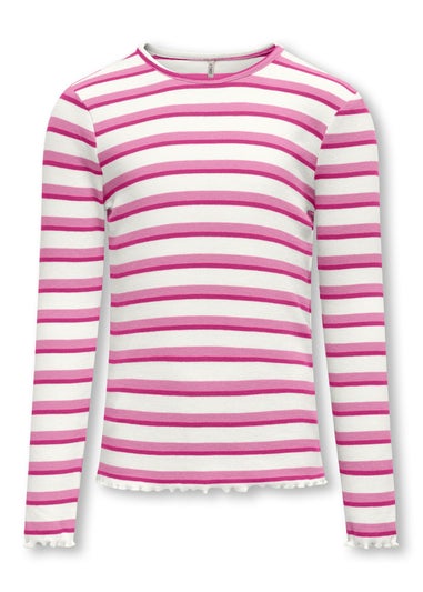 ONLY Girls Multicolour Ribbed Top (5-14yrs)