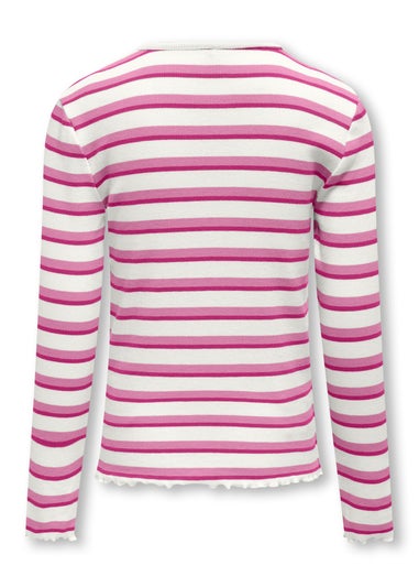 ONLY Girls Multicolour Ribbed Top (5-14yrs)