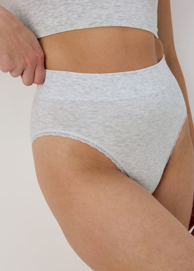 3 Pack Multicoloured High Leg Knickers
