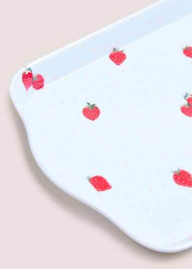 Red Strawberry Design Small Tray (21cm x 14.5cm)