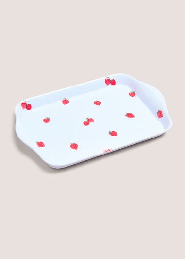 Red Strawberry Design Small Tray (21cm x 14.5cm)