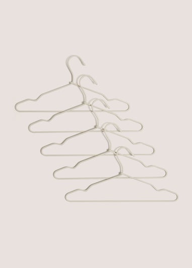 5 Pack Cream Fabric Hangers (34cm x 32cm)