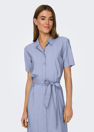 JDY Pale Blue Soul Midi Shirt