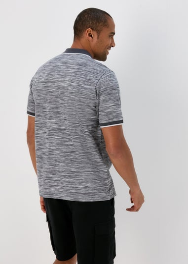 Charcoal Space Dye Polo