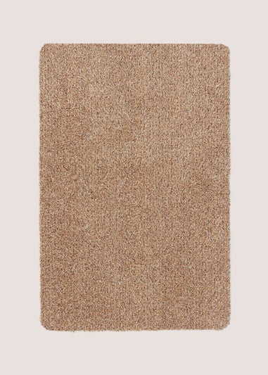 Brown Plain Linen Doormat (50cm x 75cm)