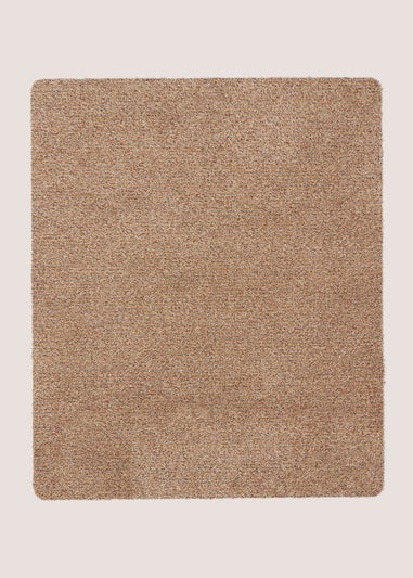 Brown Linen Plain Door Mat (80 cm x 95cm)