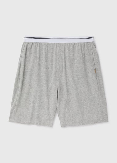 Grey Stripe Jacquard Waistband Shorts
