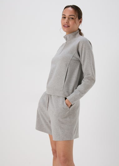 Souluxe Grey Half Zip Top