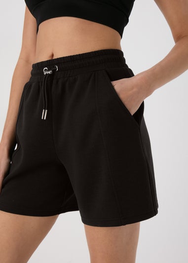 Souluxe Black Sports Shorts