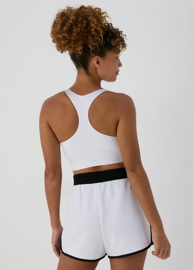 Souluxe White Sports Shorts