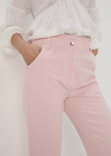 Light Pink Paperbag Jeans