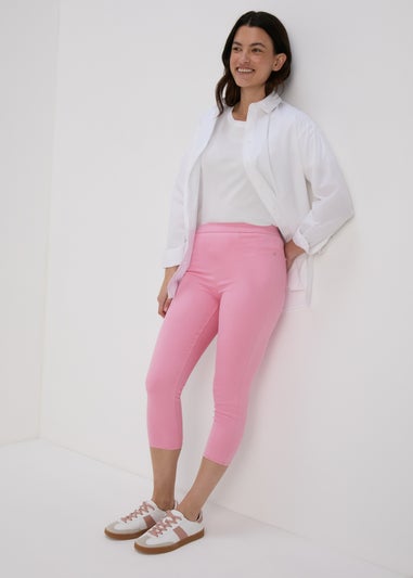 Pink Rosie Crop Jeggings