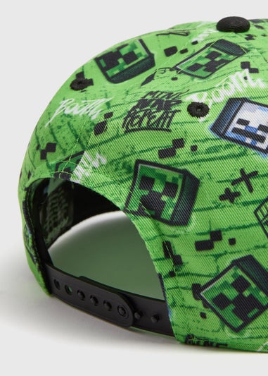 Minecraft Boys Green Cap (3-10yrs)