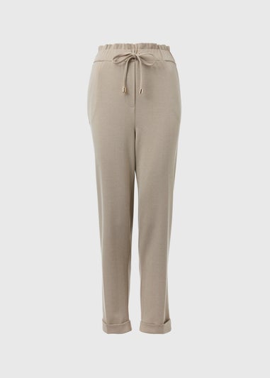 Et Vous Nude Herringbone Ponte Trousers