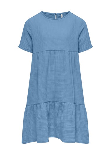 ONLY Girls Blue 3 Piece Layered Mini Dress (6-13yrs)