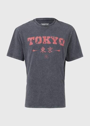 US Athletic Grey Tokyo Garment Dye T-Shirt
