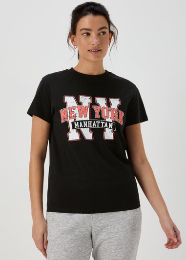 Black Manhattan Graphic Tee