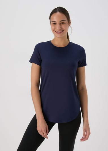 Souluxe Navy Longline T-Shirt