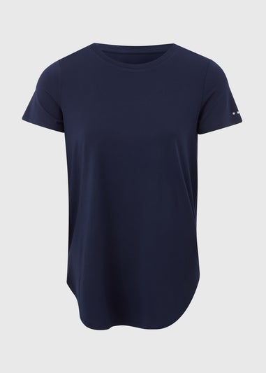 Souluxe Navy Longline T-Shirt