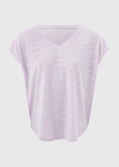 Souluxe Lilac V Neck T-Shirt