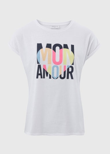 White Amour Slogan T-Shirt