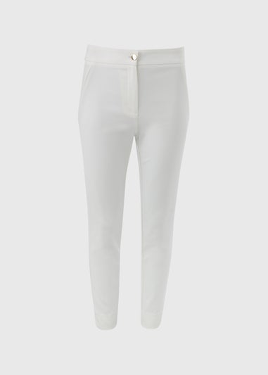 Et Vous White Capri Trousers